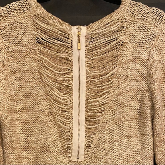 IRIS sweater with gold/copper threaded throughout - Picture 5 of 5